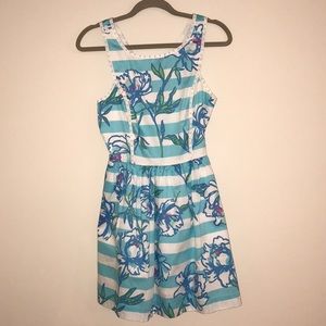 Lilly Pulitzer Blue Striped Sundresss